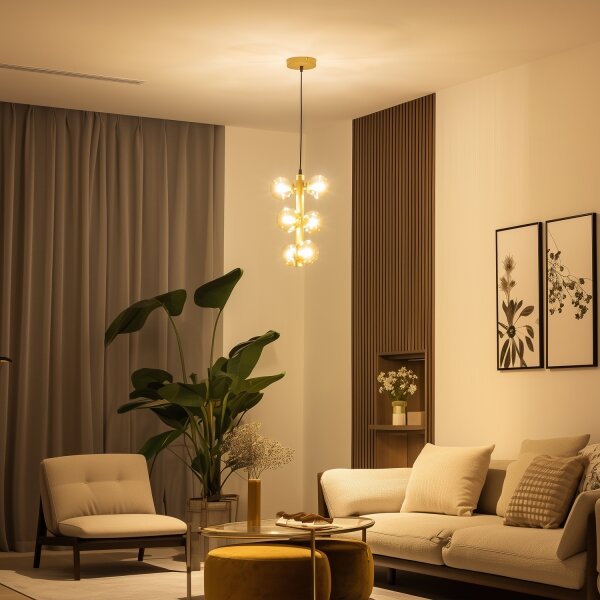 Brilagi - LED Пендел MILLA 6xG9/3W/230V златист