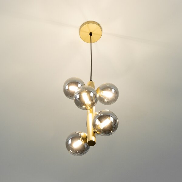 Brilagi - LED Пендел MILLA 6xG9/3W/230V златист/опушен