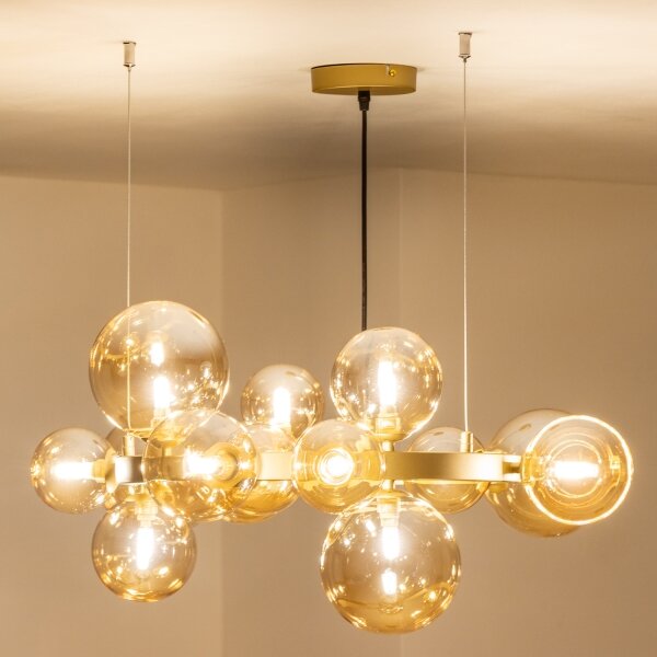Brilagi - LED Пендел MILLA 15xG9/3W/230V златист