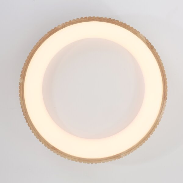 Brilagi - LED таванно осветително тяло FALCON WOOD MODERN LED/40W/230V Ø 60 см дърво