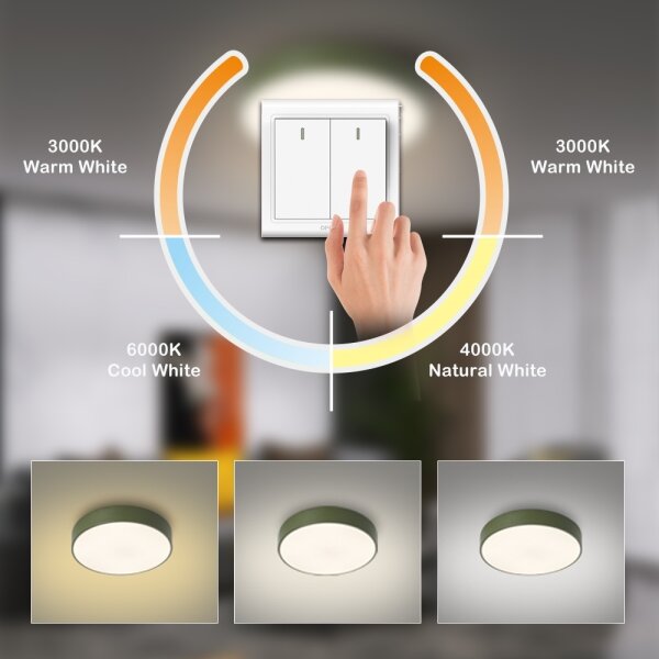 Brilagi - LED таванно осветително тяло POOL LED/36W/230V 3000/4000/6000K 30 см зелено