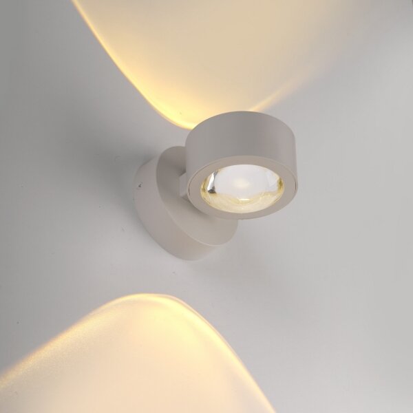Schöner Wohnen 19331-39 - LED стенен аплик CHIA 2xLED/2W/230V сив