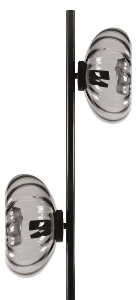 Osram - Подова лампа DECOR SMOKE 2xE14/12W/230V черна/димносива