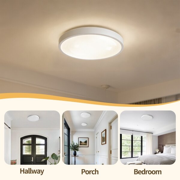 Brilagi - LED димируемо осветително тяло GLASS POOL DOUBLE LED/48W/230V 40 см бяло + дистанционно управление