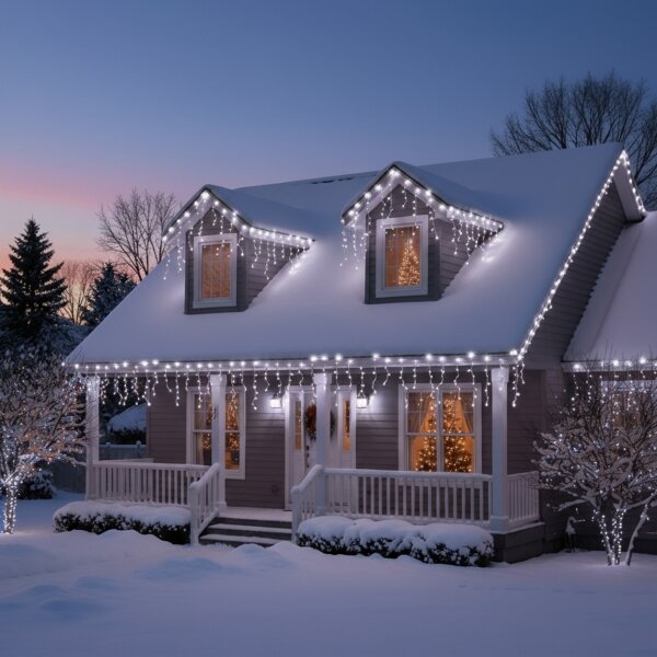 Brilagi - Външен LED гирлянд, 200 LED, 8 функции, 13 м, IP44, студено бяло