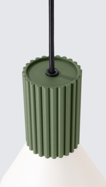 Sollux SL.1872 - Висящ полилей на кабел ESTRIA 1xE14/10W/230V Ø 14 см зелен
