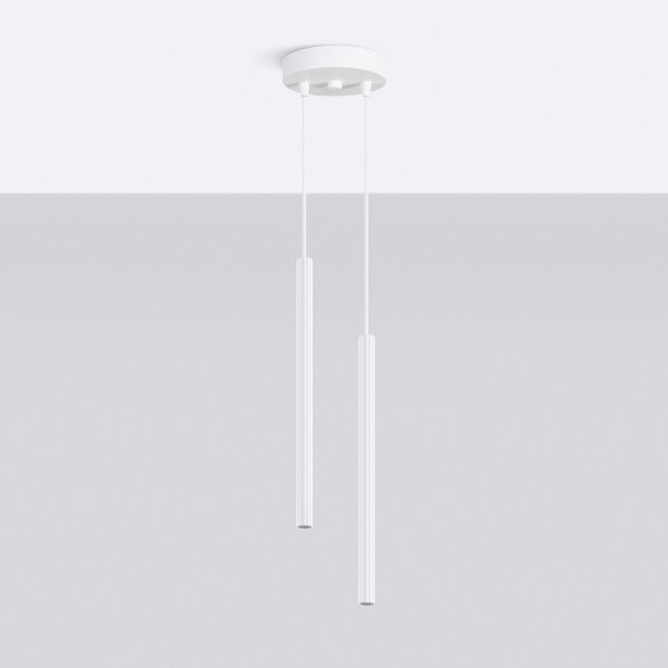 Sollux SL.1866 - Полилей на кабел ARCHE 2xG9/8W/230V бял