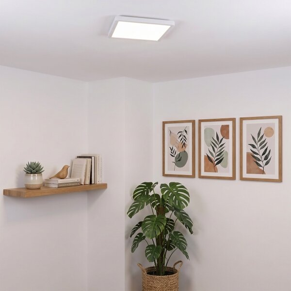 Brilagi - LED таванно осветително тяло ESTELA SQUARE LED/24W/230V 31x31 см бяло