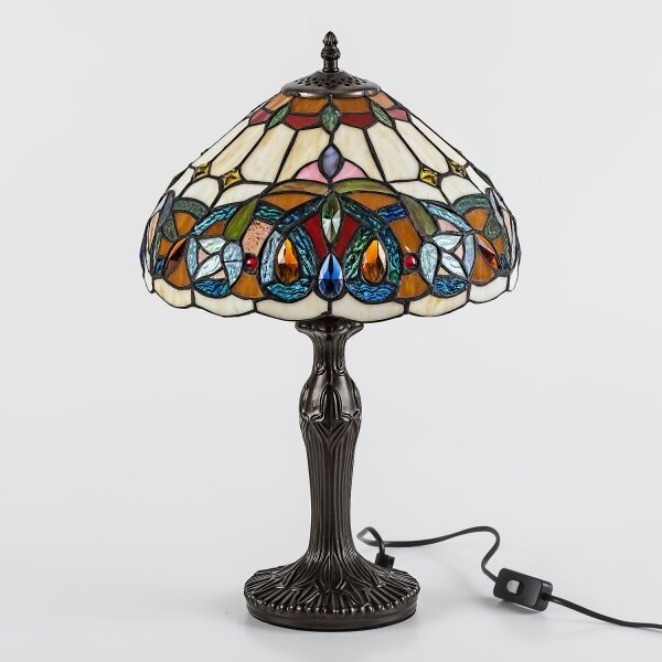 Brilagi - Витражна настолна лампа в стил Tiffany LUISA 1xE27/40W/230V