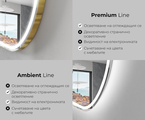 Огледала С LED Подсветка L230