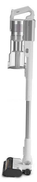 Вертикална прахосмукачка Levoit VortexIQ LSV-V221-VEU, 210W, 0.85 л, 50 мин, 3 степени, Зелена светлина при четката NeoSight™, 5-степенна HEPA, 180° глава, Бял/сребрист
