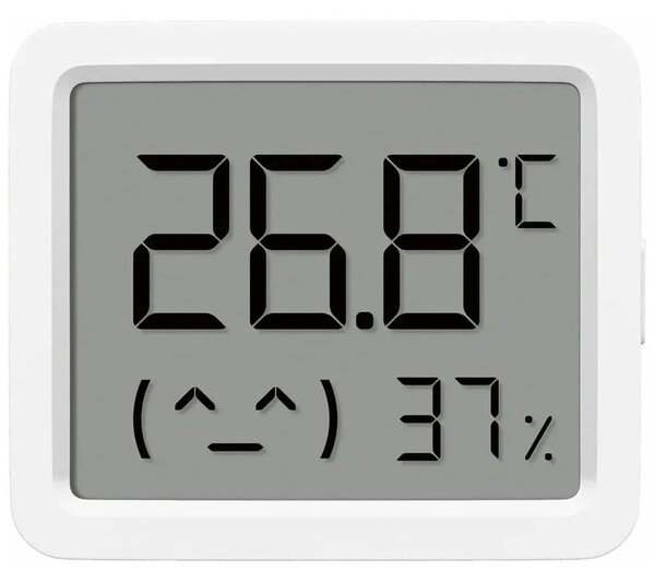 Цифров термометър/влагометър Xiaomi Smart Temperature and Humidity Monitor 3 Mini, Bluetooth, LCD дисплей, бял