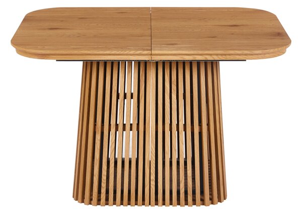 Разтегателна трапезна маса VERLO mdf в естествен дървен цвят 120/150/180x90x75см