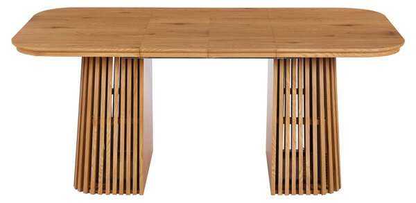 Разтегателна трапезна маса VERLO mdf в естествен дървен цвят 120/150/180x90x75см