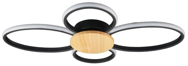 LED таванно осветително тяло SABINA LED/38W/230V каучуково дърво