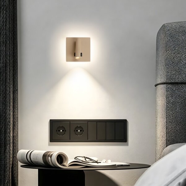 BRILAGI - LED Стенно точково осветително тяло ZAYA DOUBLE LED/8W/230V + LED/3W бежово