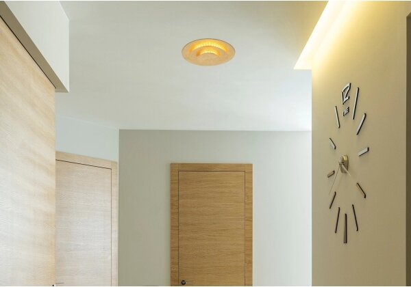 Globo 48465-18 - LED плафон HEDA LED/18W/230V 3000K Ø 18 cm златист