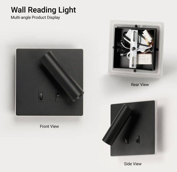 BRILAGI - LED стенно точково осветително тяло ZAYA DOUBLE LED/8W/230V + LED/3W черно