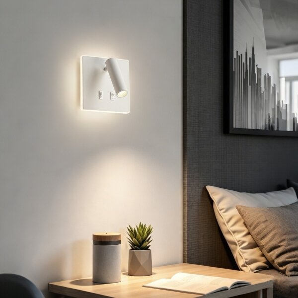 BRILAGI - LED стенно точково осветително тяло ZAYA DOUBLE LED/8W/230V + LED/3W бяло