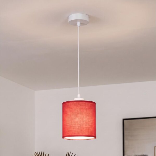 BRILAGI - LED полилей на кабел NUBILA 1xE27/60W/230V Ø 14 cm бял/червен