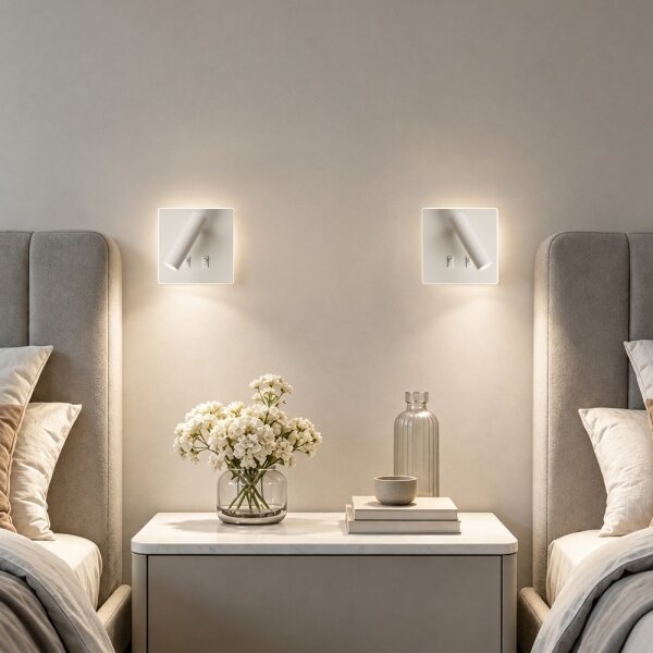 BRILAGI - LED стенно точково осветително тяло ZAYA DOUBLE LED/8W/230V + LED/3W бяло