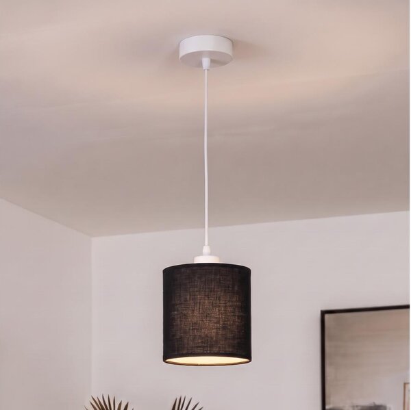 BRILAGI - LED полилей на кабел NUBILA 1xE27/60W/230V pr. 14 cm бял/черен