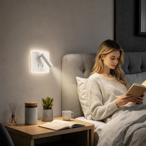 BRILAGI - LED стенно точково осветително тяло ZAYA DOUBLE LED/8W/230V + LED/3W бяло