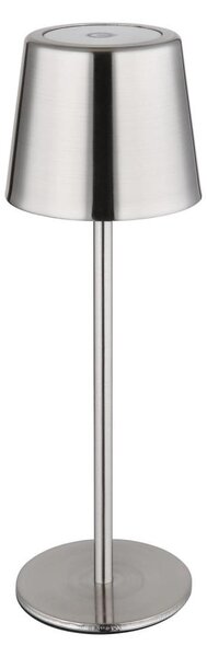 Globo 58482N-LED Димируема сензорна презареждаема настолна лампа VANCOUVER 2W/3,7V 2200mAh лъскав хром