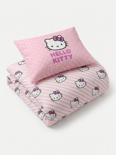 Sinsay - Спален комплект Hello Kitty - пастелнорозово