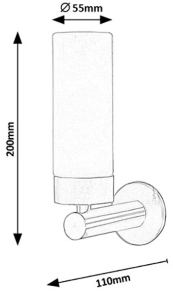 Rabalux 5713 - LED За баня Стенна лампа BETTY LED/4W/230V лъскав хром