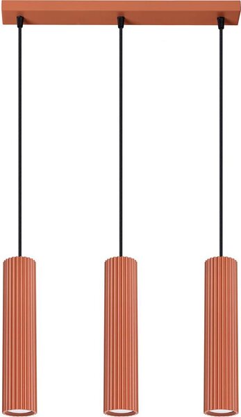 Sollux SL.1632 - Пендел KARBON 3xGU10/10W/230V червен