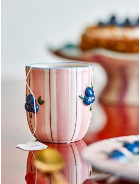 Розови керамични чаши в комплект 4 бр. за капучино 235 ml Carry – Bloomingville