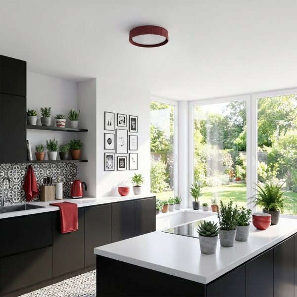 Brilagi - LED таванно осветително тяло LUCIA LED/24W/230V Ø 31 см червено