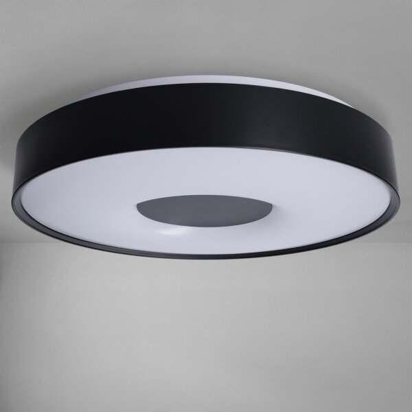Brilagi - димируемо LED таванно осветително тяло JAMIS LED/48W/230V Ø 39 см черно + дистанционно управление