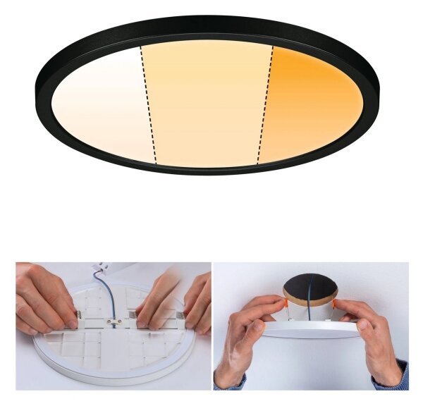 Paulmann 93102 - LED/16W IP44 Димируемо вградено осветително тяло AREO 230V Ø 23 см черно