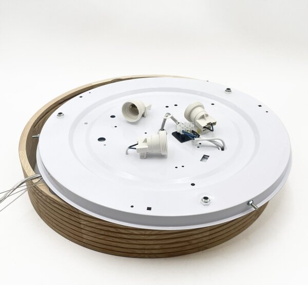 Brilagi - LED полилей на кабел CARVALHO MODERN 3xE27/60W/230V дъб Ø 47,5 см
