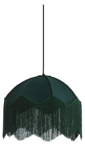 Висящо осветително тяло в петролен цвят с текстилен абажур ø 40 cm Malacia – Light & Living