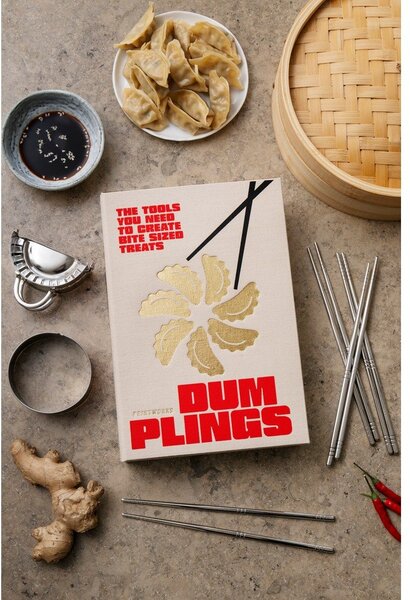 Бежови пръчици в комплект от неръждаема стомана за 4 души The Essentials - Dumpling Tools – Printworks