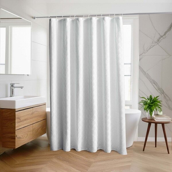 Бяло перде от микрофибър 180x200 cm Baltic – douceur d'intérieur