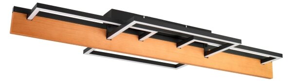LED таванно осветително тяло LARYSA LED/35W/230V 35x90 см в цвят бор