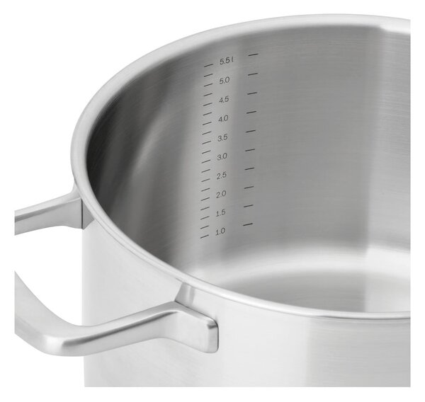 Касерола от неръждаема стомана с капак подходяща за индукционен котлон 5,5 l Lucca 3.0 – FABINI