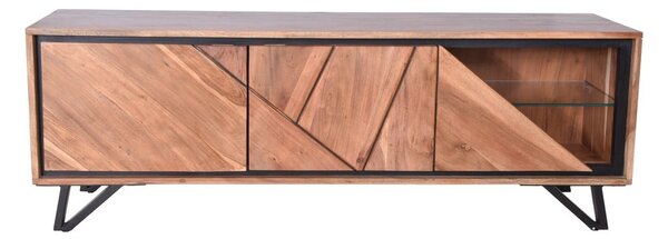 Маса за телевизор от масивна акация в естествен цвят 150x51x40 cm Ambala – Interia Home & Living