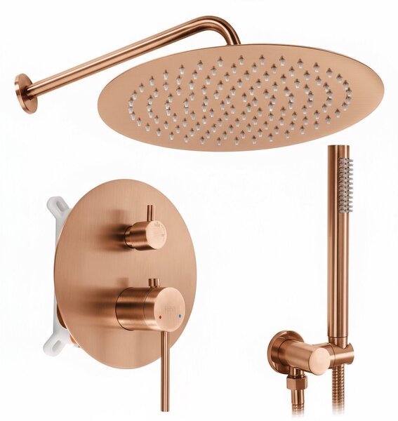 Душ система за вграждане Rea Foss Clif Brush Copper + BOX