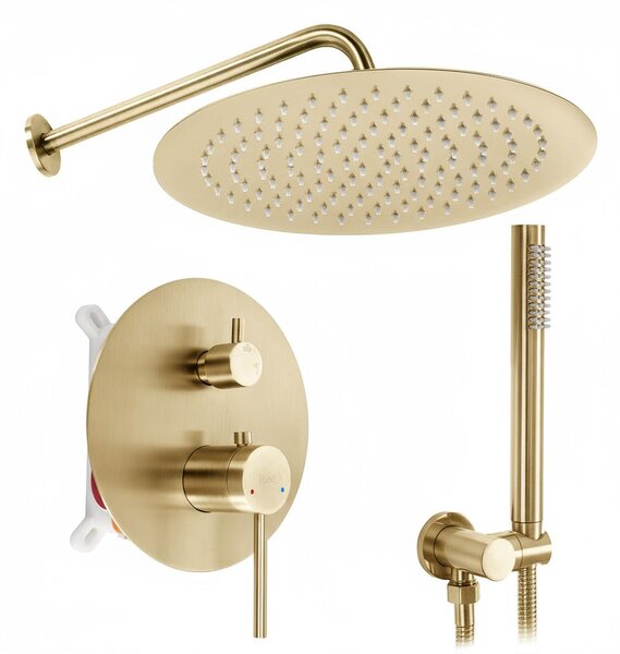 Душ система за вграждане Rea Foss Clif Brush Gold + BOX