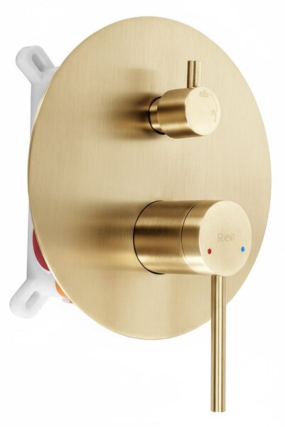 Душ система за вграждане Rea Foss Clif Brush Gold + BOX