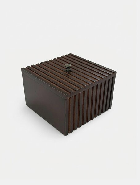 Sinsay - Релефна кутия за съхранение с капак - кaфяв