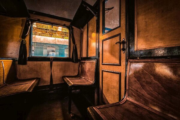 Флизелинов фототапет интериор на влак 375 x 250 см
