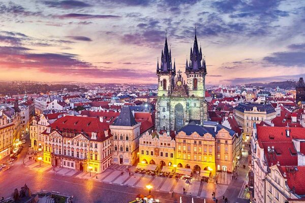 Флизелинов фототапет старият градски площад 375 x 250 см