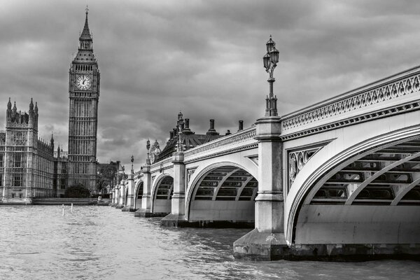 Флизелинов фототапет уестминстърски мост 375 x 250 см