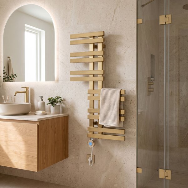 Електрически Радиатор REA Rido 90x50 Brush Gold